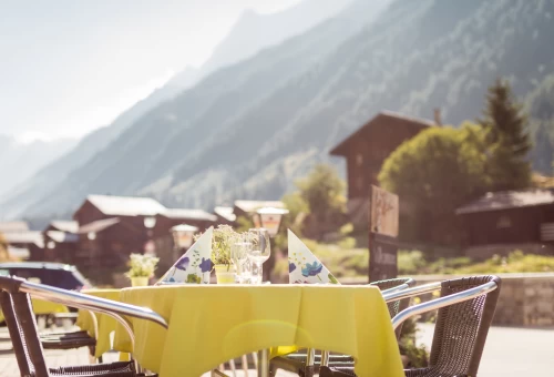 Terrasse mit Aussicht.